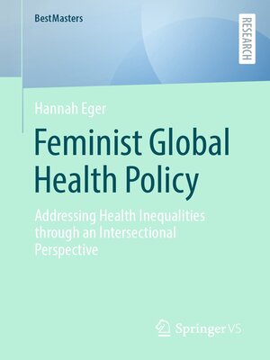 cover image of Feminist Global Health Policy